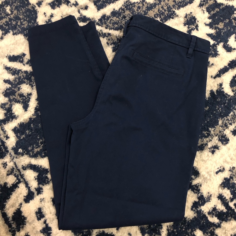 Talbots indigo Blue Girlfriend Chino Pant Sz 10